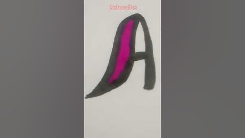 How to draw creative font A | Font videos #art #font #howtodraw
