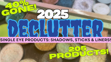 🔪2025 MAKEUP COLLECTION & DECLUTTER PT. 4!🔪 Eye Products: I Swatch EVERY (118) Single Eyeshadow
