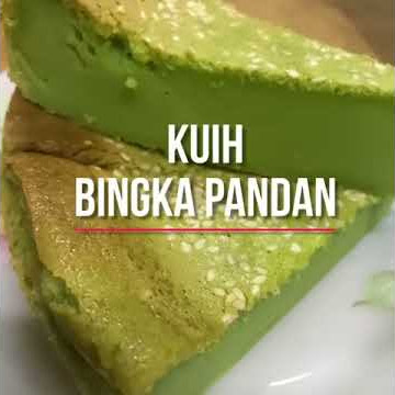 Kuih Bakar Pandan Lembut berlemak