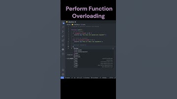 Program to Perform Function Overloading #codesecret #programming