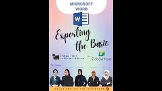 HRM549 | MICROSOFT WORD: EXPERTING THE BASIC