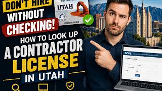 How to look up a contractor license in Utah