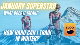 Cycling January Superstar: How Hard Can I Train In Winter; Cycling Intervals and Training