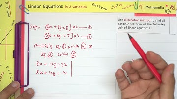 Example 9 - Chapter 3 - Class 10 | Pair Of Linear Equations In Two Variables | Elimination method