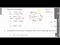 CXC CSEC Maths- How To Factorize Expressions Lesson 1 ACT Math, SAT Math,