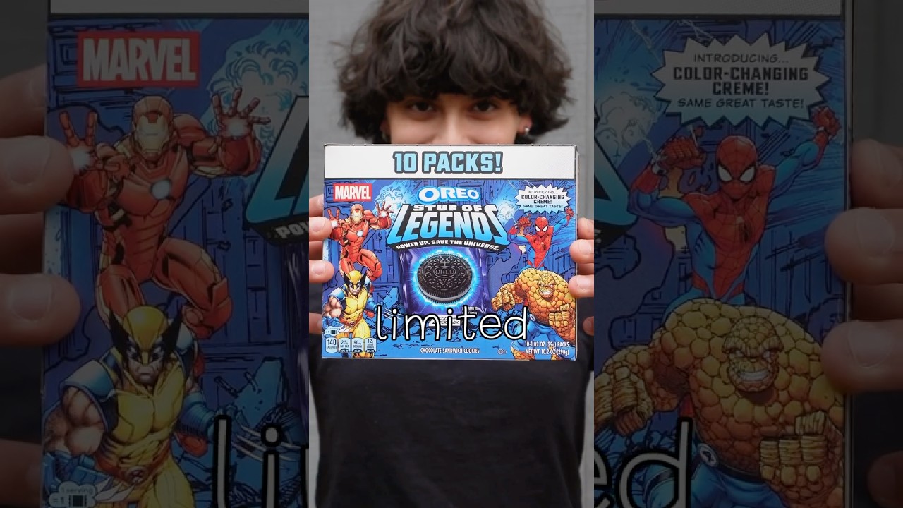 Trying NEW MARVEL Oreos!