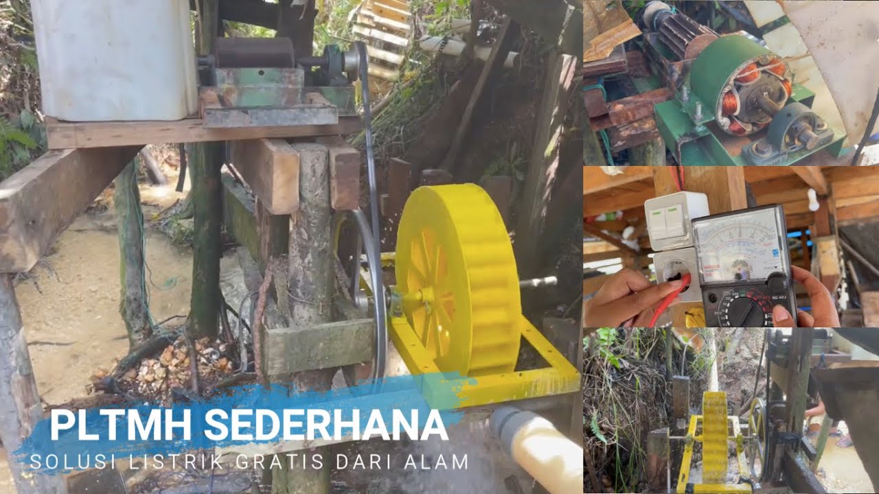 PLTMH SEDERHANA : GANTI KINCIR PLTMH DARI PLAT BESI SUPAYA LEBIH AWET