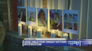 Vigil held for crash victims