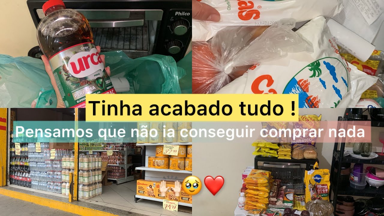 TINHA ACABADO TUDO! | PENSAMOS QUE NÃO IA CONSEGUIR COMPRAR NADA | COMPRA DO MES 🙏🏻🥹