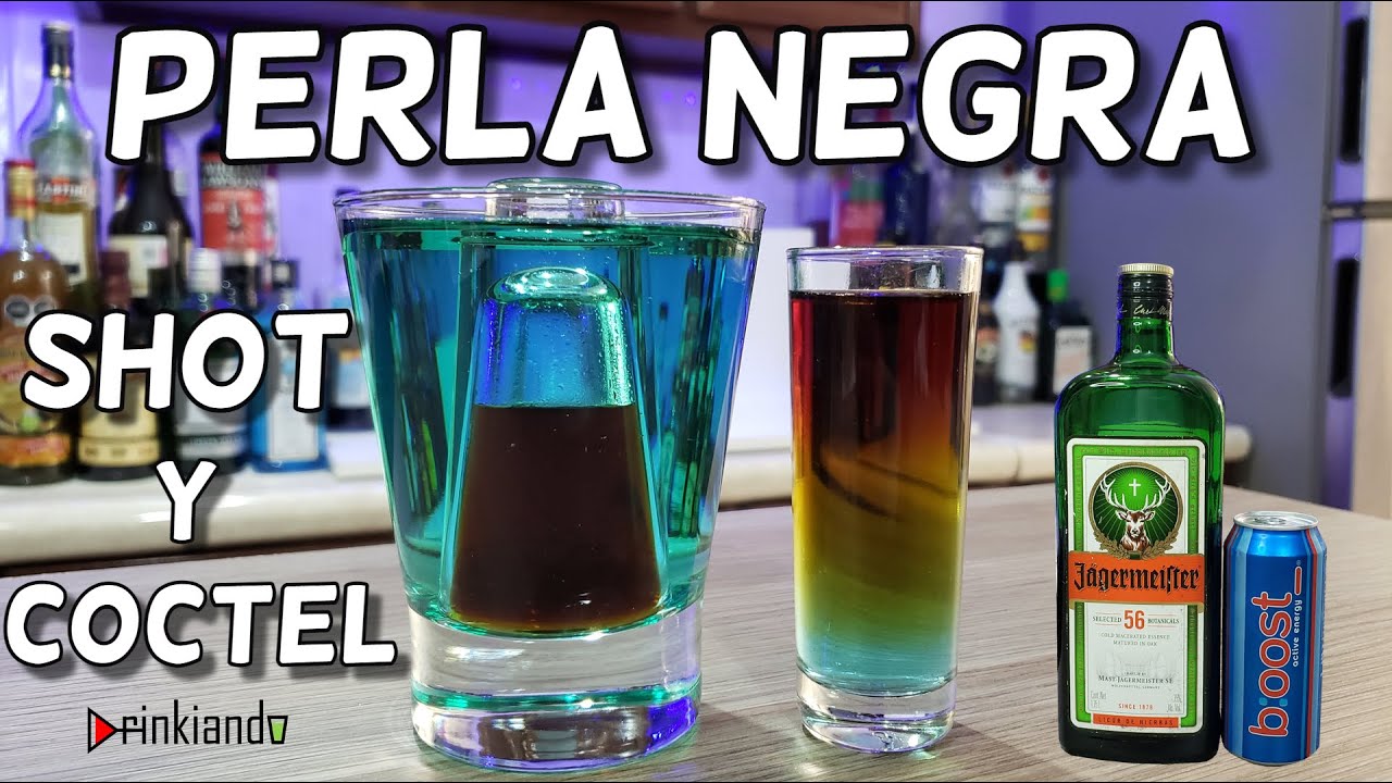 ¿Cómo Preparar El Perla Negra?   |2 Preparaciones | Shot Y Coctel