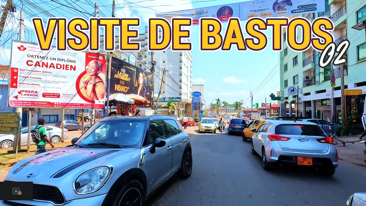 (Yaoundé) Visite du quartier BASTOS, partant du palais des congrès  - Trajet Cameroun
