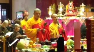 Sneak peak Buddhist Temple during their service.  Listen to relaxing mantra.