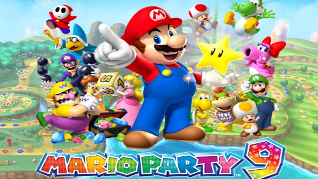 Mario Party 9 MiniGames #13 - Mario Vs Luigi Vs Wario Vs Peach (Master Difficulty)