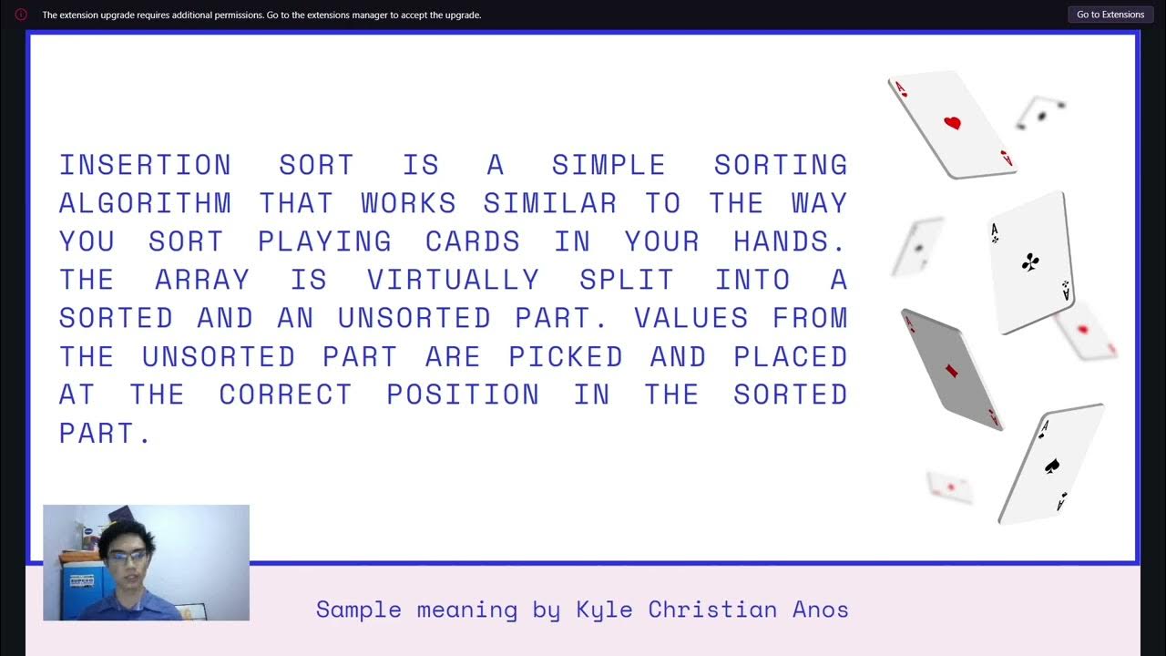 Group_1 DSA (Insertion Sorting) - YouTube