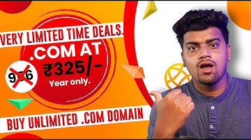😮Best Deal - Get .Com Domain in Just @Rs.320 Only ✅Unlimited .Com Domain | Cheap .COM Domain Offer