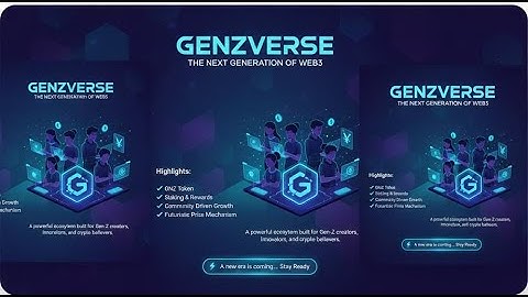 “GenZVerse — The Evolution of Web3 Begins Now.”