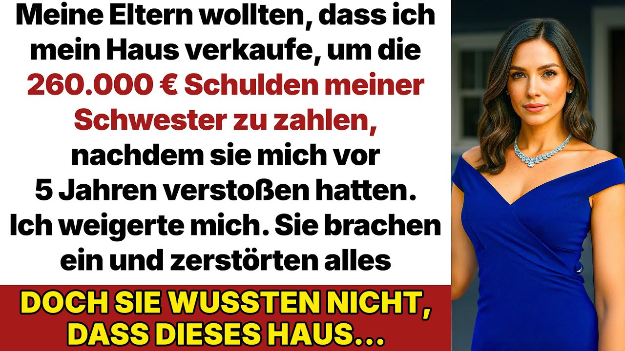 Eltern zwangen mich, mein Haus zu verkaufen, um die Schulden meiner Schwester zu zahlen!