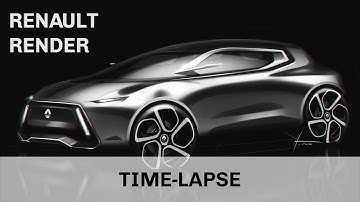 Renault Car Design Render | SketchBook Pro