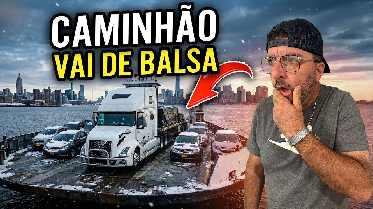 O CAMINHÃO VAI DE BALSA NOS ESTADOS UNIDOS 🇺🇸 