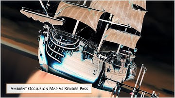How To Apply Ambient Occlusion As A PBR Map and Comparing AO Map result Vs Render Passes (AOV)