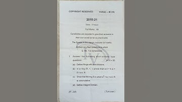 math honours//SEM-4(paper-10)//year-2018-21//VBU Hazaribag//previous year question paper