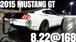 2015 Mustang Goes 8.22@168 with Factory 6 Speed Auto!!!