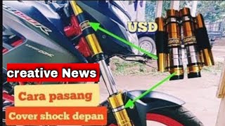 Cara Pasang Cover Shock Depan Cover Shock Cb 150r Youtube
