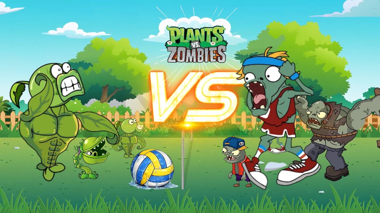 Pvz Funny Moment 🤣 Basic HEROES vs All Zombies The volleyball battle - Who Will Win???