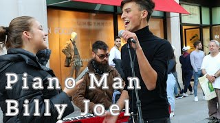 Video thumbnail of "THIS GUY ENTERTAINS THE CROWD | Piano Man - Billy Joel | Allie Sherlock & Cuan Durkin Cover"