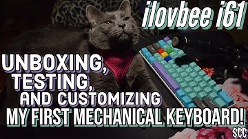 Unboxing, Testing and Customizing my First Mechanical Keyboard (ilovbee i61, Akko Lavender Purple)