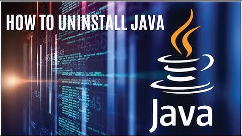 How to uninstall JAVA for windows 11