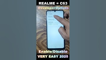 Realme c63 developer option setting I how to Enable, developer option setting in I Realme c63 2025