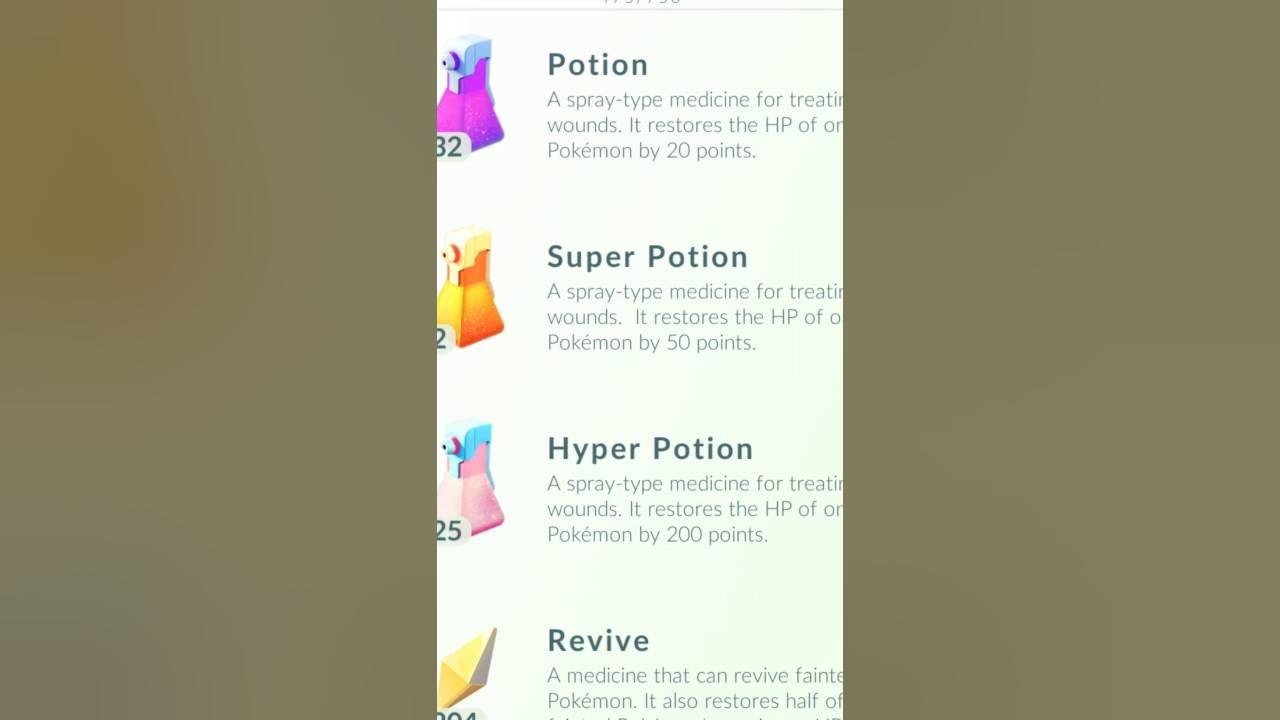 How to get more Potions in Pokemon GO