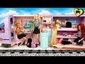 Elsa y Rapunzel Viajan en  el Tren de Barbie - Juguetes de Princesas Disney