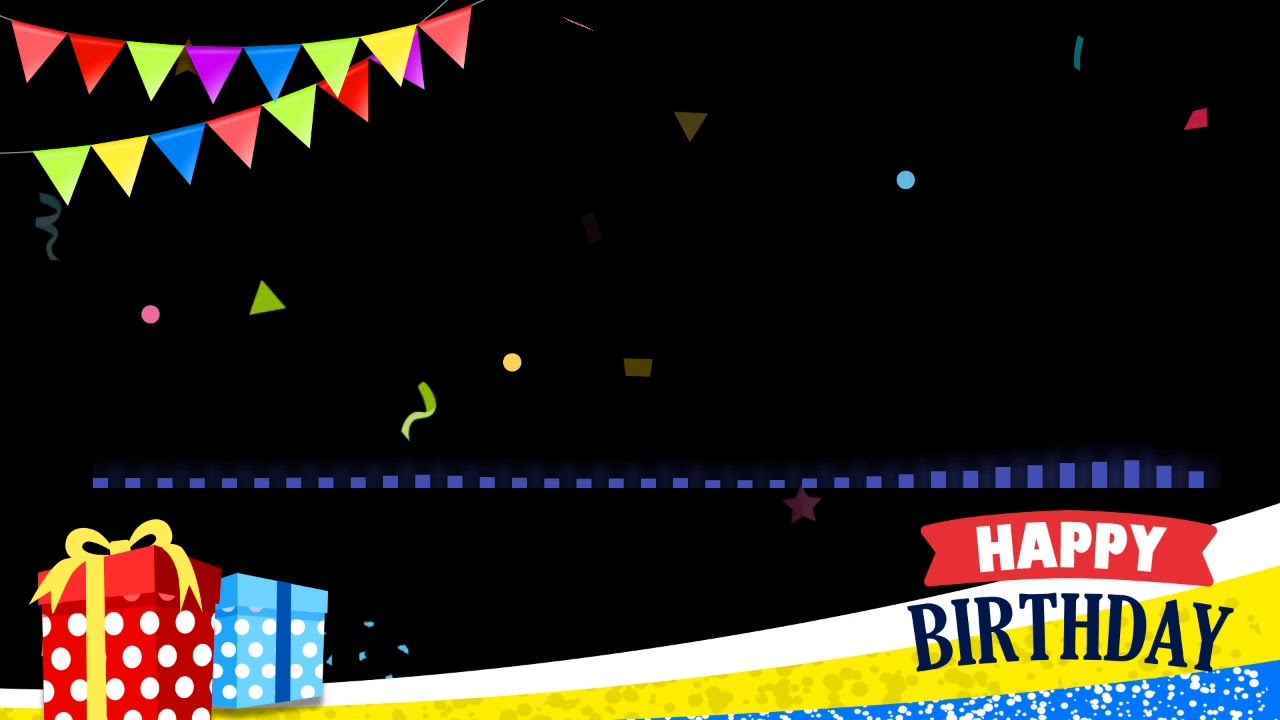 Happy Birthday Black screen templates kinemaster templates Naster