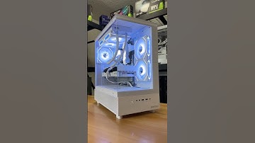 Ryzen 7 9800x3D Radeon 9070XT In Montech XR White Edition #youtubeshorts #pcbuild #gamingpc #foryou
