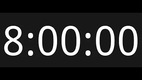8 Hour Countup No Copyright Timer #timeless #timervideo #timechanges