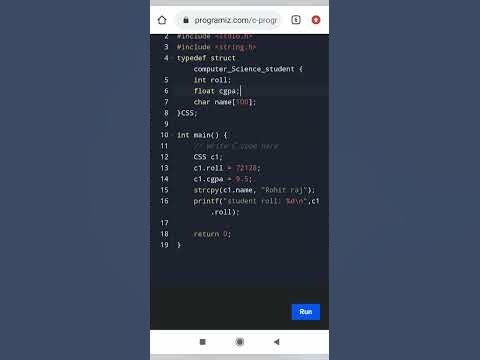 how to use typedef in struct of c language || #coding #trending - YouTube