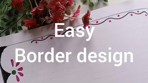 easy border design @rangallyritu  #borderart  #easyborder #borderpattern #frontpage #borderpattern