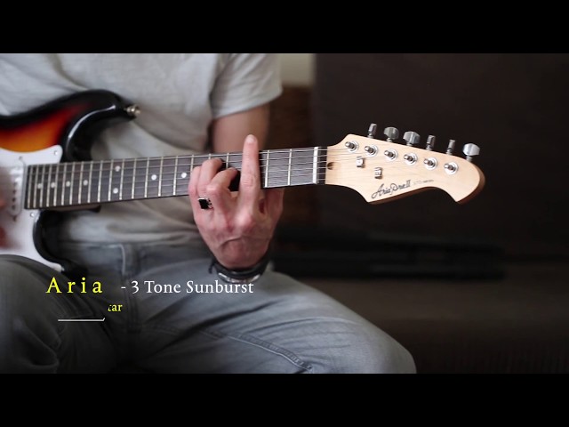 Aria STG MINI 3TS Electric Guitar - YouTube