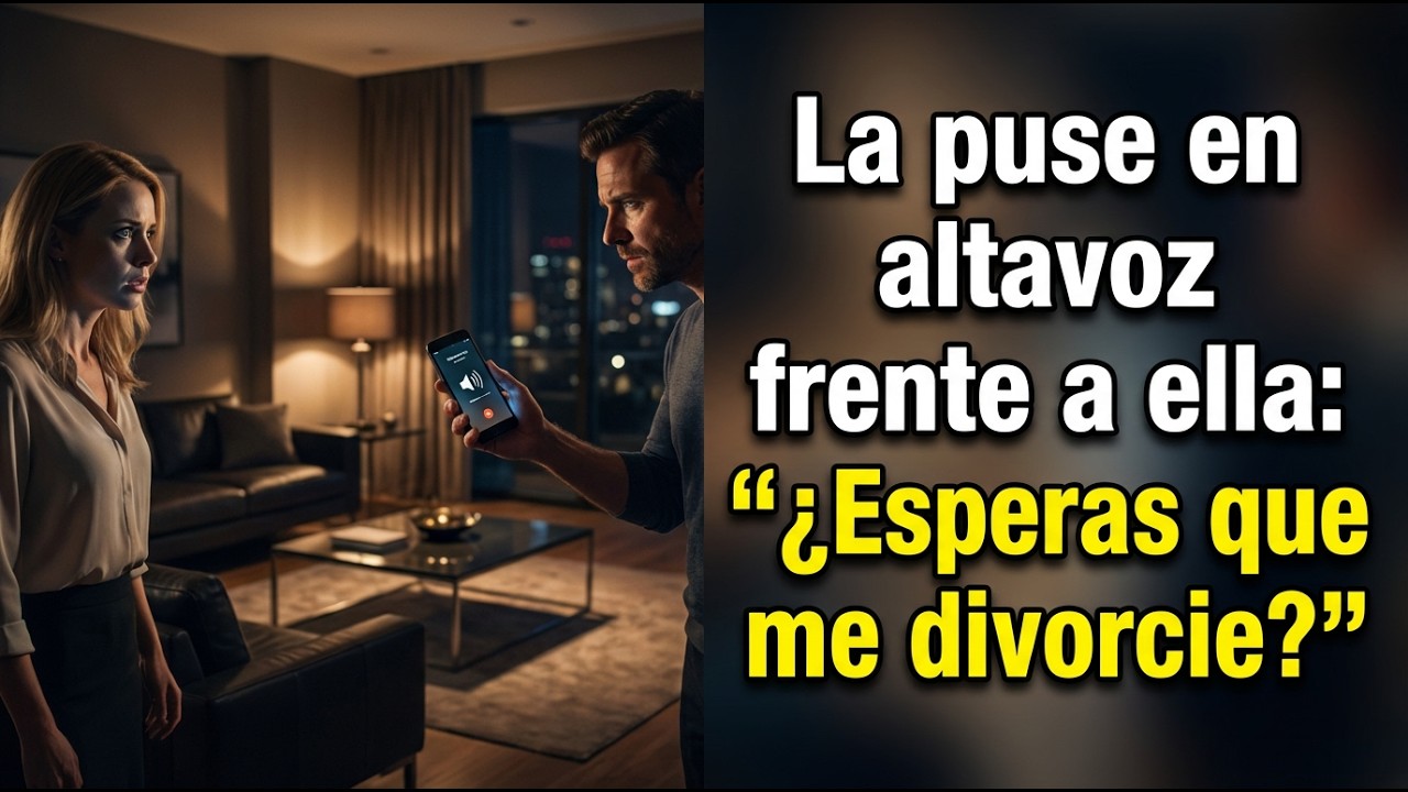 Puse a su amante en altavoz frente a ella: 