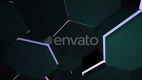 Motion dark black and purple hex grid background, abstract background | Motion Graphics - Envato...
