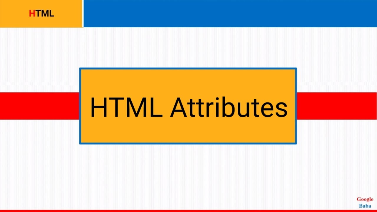 html attributes | html attributes in Marathi | attributes in html ...