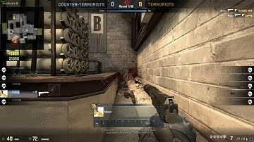 CSGO:  1v5 Clutch on Cache (Pistol Round)