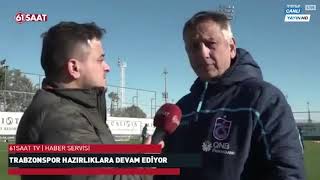 Trabzonspor'da Haluk Şahin'den 61saat'e özel açıklamalar