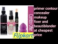 Mac primer, Huda beauty makeup fixer, contour, concealer and beautiblander combo review and demo