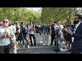 Cocky guy challenges zeeshan on history smile2jannah and visitor speakers corner sam dawah