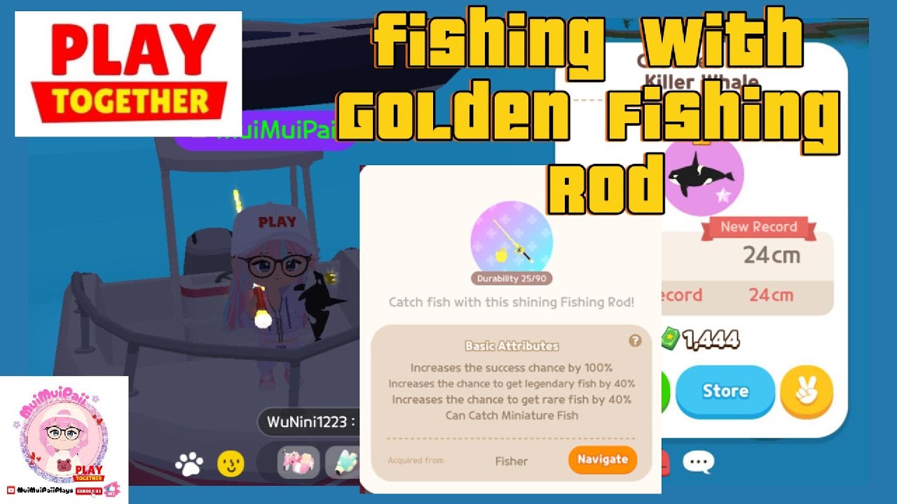 Rod Play Fishing with Golden Rod | Play Together - YouTube
