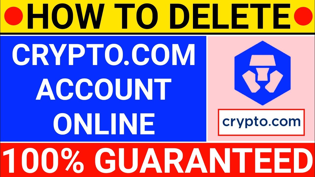 🔴How To Delete Crypto.Com Account | How To Close Crypto.Com Account | Credit Card