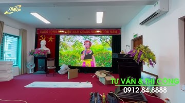 Trường Cao Đẳng Kinh Tế, Kỹ Thuật và Thủy Sản Bắc Ninh | Lắp đặt dự án màn hình LED P1.86 phòng họp.